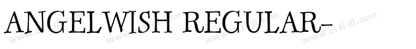 ANGELWISH REGULAR字体转换